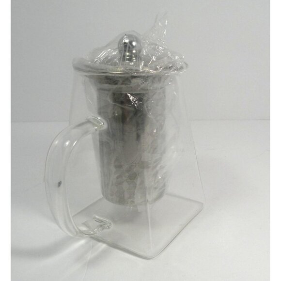 Borosilicate Glass & Stainless Steel Teapot with 304 SS infuser  With Geometric - Picture 6 of 9